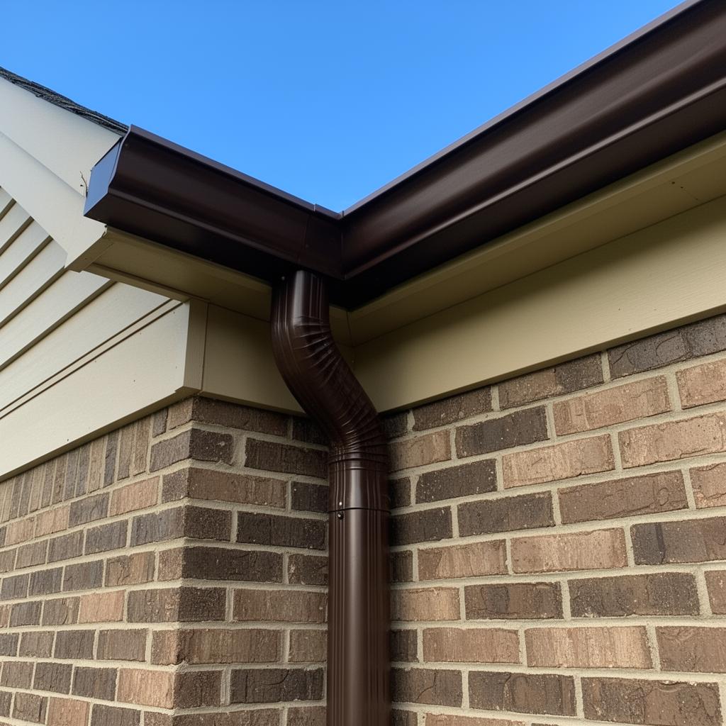 Bronze gutter detail