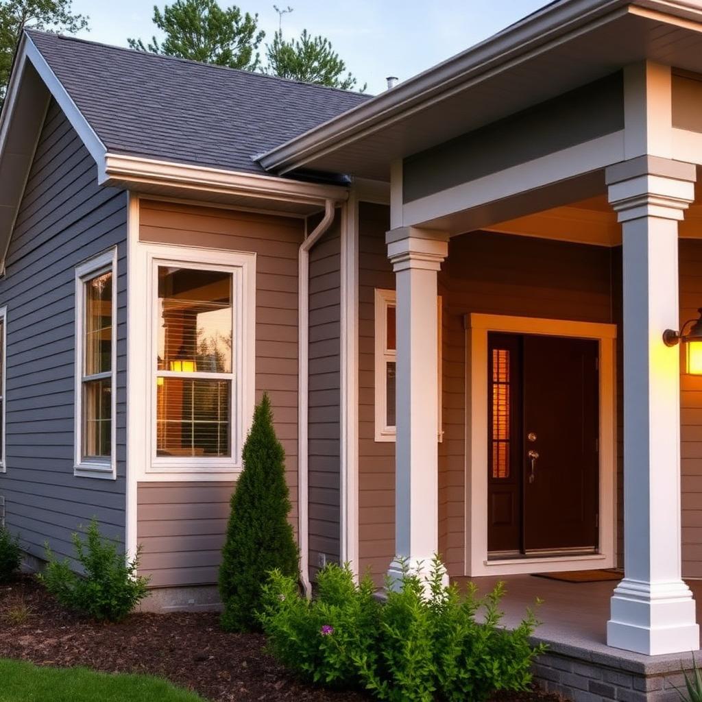 New siding & seamless gutters